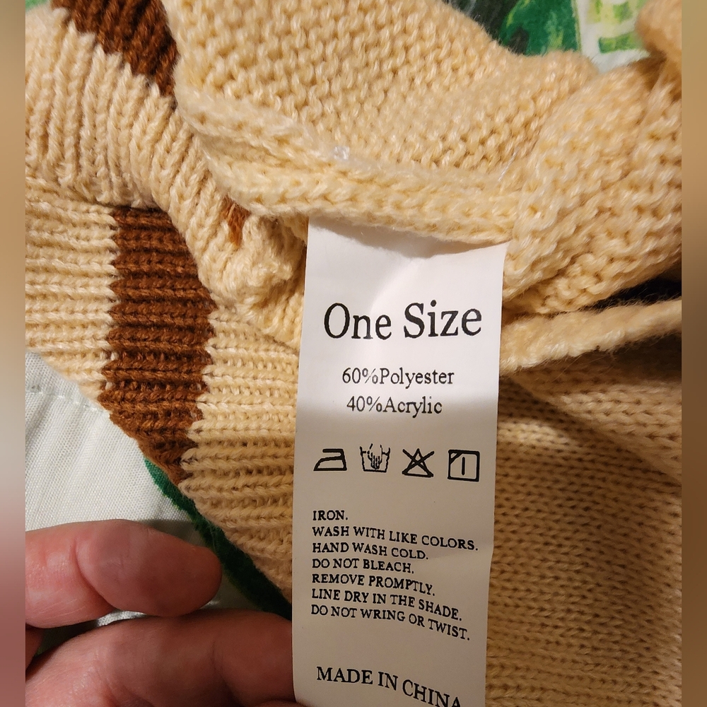 Embroidered Color Block Drop Shoulder Cardigan Pr… - image 7